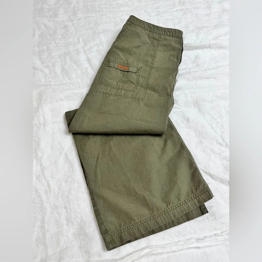 Vintage Rare 90’s Ralph Lauren Maxi Cargo Skirt 100% Cotton Utility Grunge Sz 12